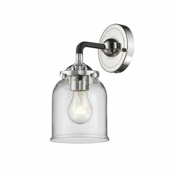 Innovations 284-1W-BPN-G52-LED Small Bell 1 Light Sconce part of the Nouveau Collection, Black Polished Nickel
