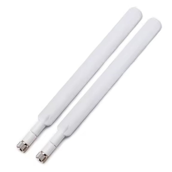 2PCS 4G LTE Wireless Router Antenna Signal Gain Antenna with SMA Connector for B310/B593/B315s/E5186s CPE Router,2 * Antennas,White