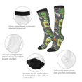 thumbnail image 6 of Lsque Cartoon Dinosaurs Printed Crew Socks Men's Women's LightWeight Thin Casual Calf Socks ,Knee High Socks,Cotton Socks, 6 of 9
