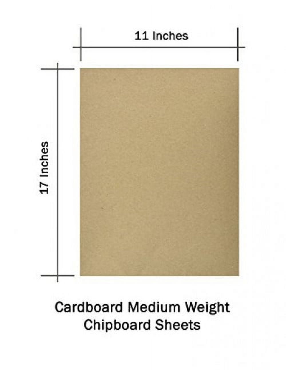8 1/2 x 11 Brown Kraft Chipboard  Medium Weight 30Pt. (624gsm) Cardb