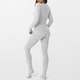 thumbnail image 3 of Thermal Shirts for Women Warm Underwear Set for Winter Warmth Solid Color Crewneck Sweatshirts Warm Clothes for Women Fall Winter Base Layer Set for Women Outfit Lounge Set for Women, 3 of 5