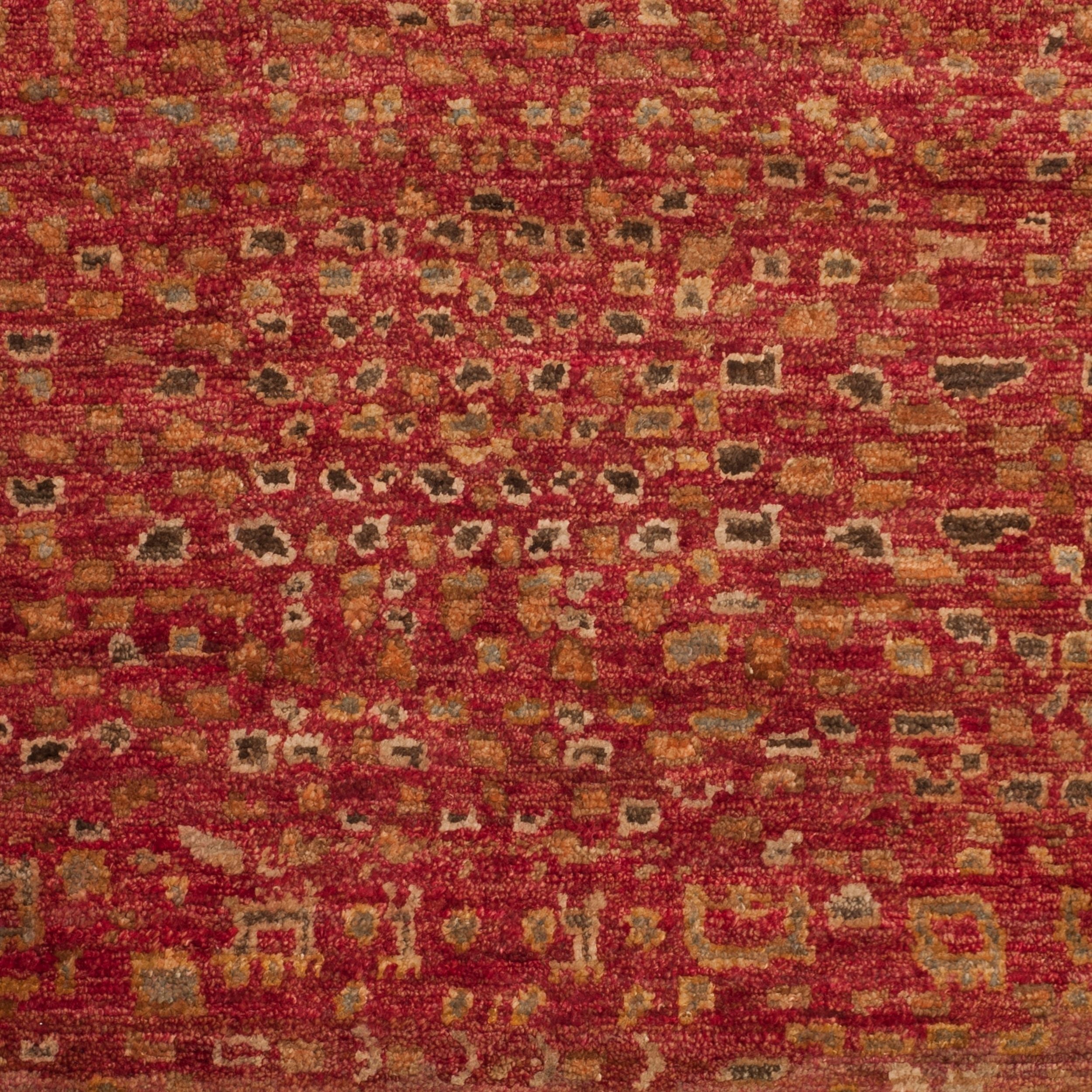 SAFAVIEH Tangier Lennard Geometric Area Rug, Red/Multi, 8' x 10'