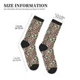 thumbnail image 3 of Xecao Leopard Dots Print Crew Socks for Men and Women, Men's Soft Moisture-wicking Sock, 3 of 7