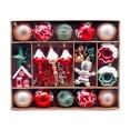 thumbnail image 1 of 45 Adornos Navideños en Bolas, Colgantes y Adornos para el Hogar, Jardín y Exteriores Rojo Verde Marrón, 1 of 9