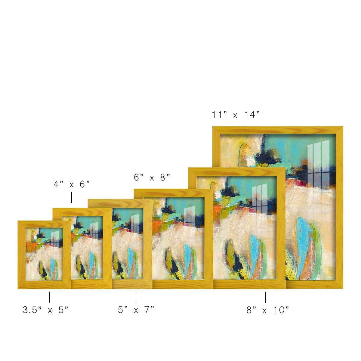 It All Adds Up - Framed Print w/glass - Sunflower Yellow
