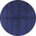 thumbnail image 1 of Ahgly Company Machine Washable Indoor Round Abstract Blue Modern Area Rugs, 5' Round, 1 of 4