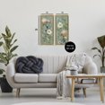 thumbnail image 3 of Stupell Industries Shabby Chic Mint Hydrangeas & Roses Gold 2pc Floating Frame Art Set, 11 x 25 each, by Nan, 3 of 7