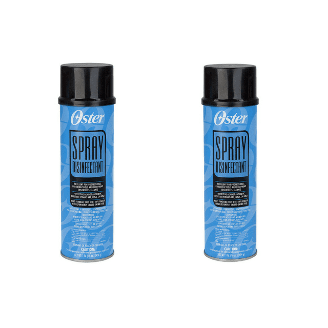 Oster 2 Pack Spray Disinfectant for ANY Clipper, Blade, Grooming Tools
