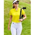 thumbnail image 6 of Pinspark Womens Golf Shirt with Collar UPF 50+ Tennis Zip Polo Shirt Moisture Wicking Short Sleeve Athletic, 6 of 6