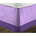 thumbnail image 3 of D.N.G. BEDDINGS 1 Piece Split Corner Two Tone Tailored Bed Skirt, Queen Size 8 Inch Deep Pocket, 800 Thread Count, 100% Egyptian Cotton, Solid Lilac/Purple Color., 3 of 3