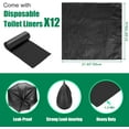 thumbnail image 4 of Portable Toilet Seat for 5 Gal Buckets, Camping Toilet Seat with Lid for Adults, Snap-on Toilet Seat with Storage Bags and Disposable Toilet Bags, Camping, Hiking, Emergency, Car, Boat, 4 of 7