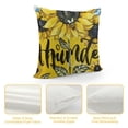 thumbnail image 4 of Qinduosi PCS Pillow Covers Inches Bee Sunflower Pillow Cases for Home Bed Holiday Farmhouse Outdoor Decoration Buffalo Plaid Yellow Throw Pillow Covers for Sofa Couch Cushion White, 4 of 5