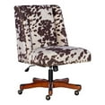 thumbnail image 1 of Riverbay Furniture Transitional Fabric Office Chair with Casters in Brown/Walnut, 1 of 20