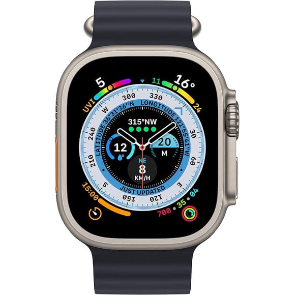 Restored Apple Watch Ultra [GPS + Cellular 49mm] Smart Watch w/Rugged Titanium Case & Midnight Alpine Loop Open Box