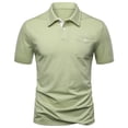 thumbnail image 5 of Enridrech Men's Collared Shirts Casual Stylish Short Sleeve Tops for Men Comfortable Stretch Color Block Shirt, 5 of 7