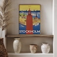 thumbnail image 5 of Stockholm Vintage Travel Poster Print | City Hall, Sweden Tourism Advertisement, 5 of 5