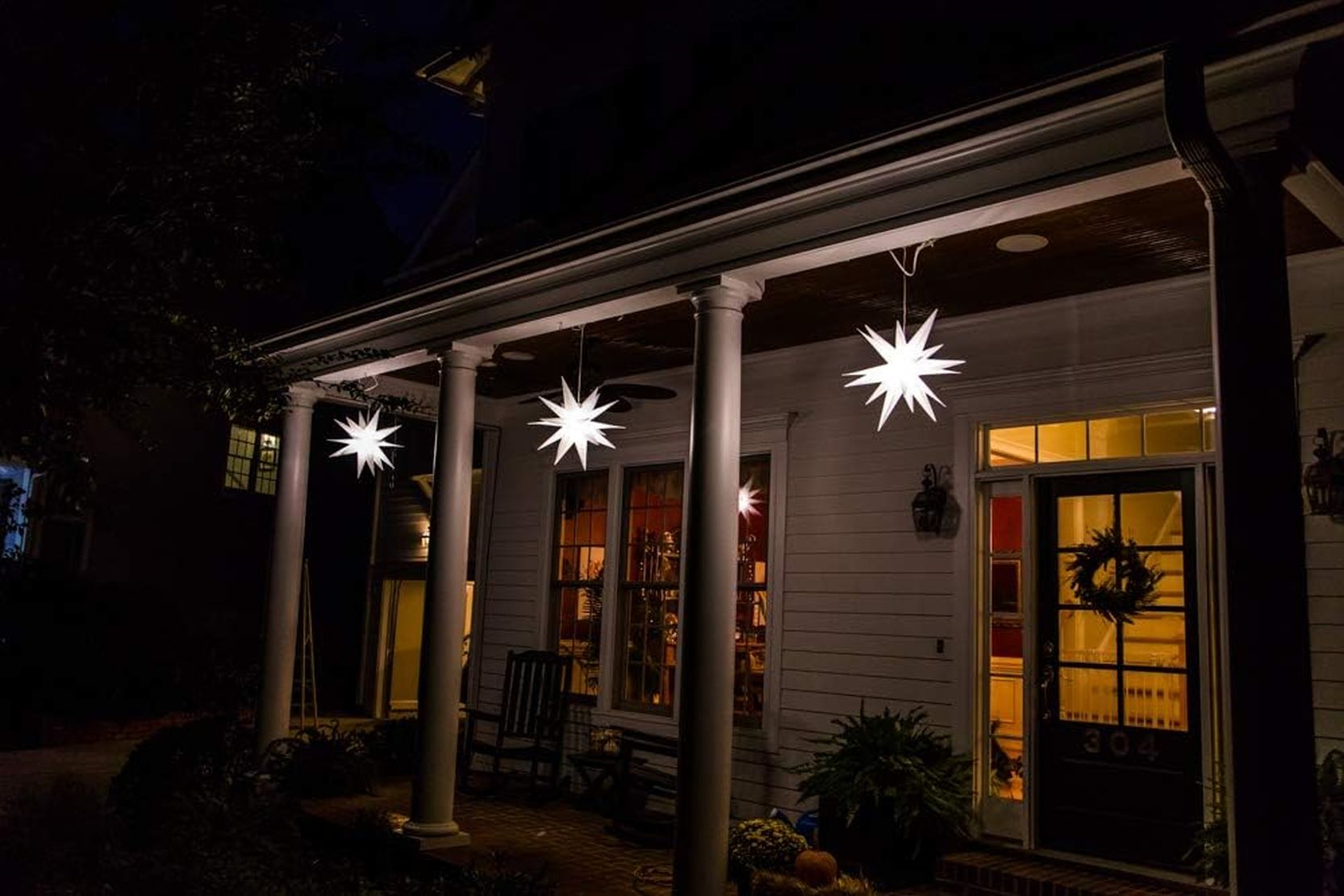Elf Logic Christmas Moravian Star Hanging Light For Indoor Outdoor