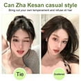 thumbnail image 3 of Womens Hair Top Patch, Clip In Bangs Hairpiece, Natural Looking Volume Enhancer with Seamless Bangs for Fuller Hair, Heat Resistant Synthetic Fiber, Easy To Wear and Style, 3 of 6