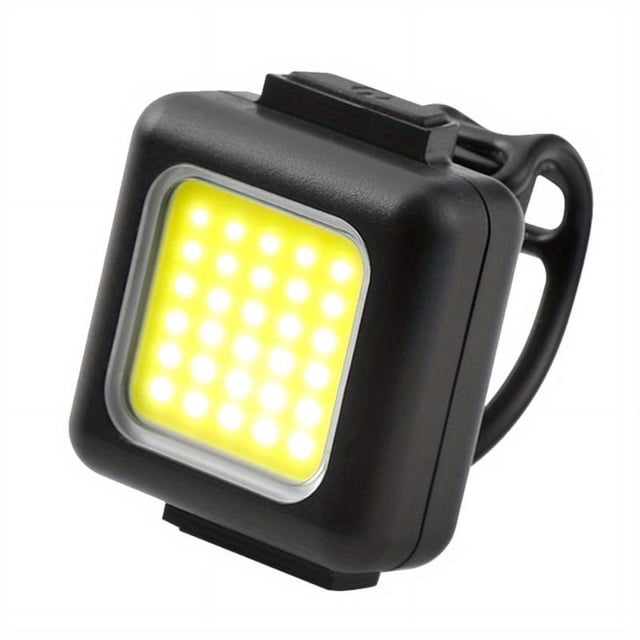 QJUHUNG 1pc Headlight Rear Lamp Type-C USB Rechargeable Waterproof COB LED Warning Cycling Light Cycling Accessories