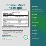 TrueMed Nootropic Brain Booster for Energy, Focus, Productivity 60 Capsules