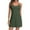 Army Green, variant on Women's Casual Athletic Dress Sleeveless Flare Workout Dress with Side Slit for Yoga and Tennis Activities