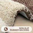 thumbnail image 3 of Luxury Bathroom Rug Mat 24x59, Extra Soft and Absorbent Microfiber Bath Rugs, Non-Slip Plush Shaggy Bath Carpet, Machine Wash Dry, Bath Mats for Bathroom Floor, Tub and Shower, Brown, 3 of 6