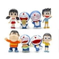 thumbnail image 1 of Figuras de acción de Doraemon, minifiguras de acción de Japón, bonitos muñecos de PVC, Sue Nobi Dorami, colección de calcomanías, accesorios, 8 piezas, 1 of 1