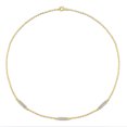 thumbnail image 4 of Everly Women's Created Sapphire Yellow Gold Plated Necklace, 4 of 8