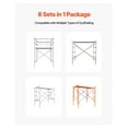 thumbnail image 3 of Scaffolding Cross Braces 6ft x 4ft 8-Pack - Steel X Support - Construction Accessories, 3 of 6