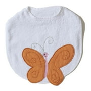 Angle View: The Little Acorn Happy Bib - "Butterfly"