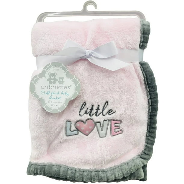Cribmates Soft Plush Baby Blanket Little Love