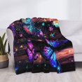 thumbnail image 4 of Throw Blanket for Couch - Colorful Butterfly Dream Soft Comfy Lightweight Cozy Warm Throw Blanket, Fuzzy Plush Flannel Blanket & Throws for Sofa and Bed All Season, 4 of 8
