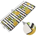 thumbnail image 5 of Pineapple Striped Kitchen Rugs Non-Slip Soft Doormats Bath Carpet Floor Runner Area Rugs for Home Dining Living Room Bedroom 72" X 24", 5 of 7