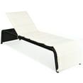 thumbnail image 1 of Topbuy Outdoor Patio Rattan Wicker Chaise Lounge Beach Recliner Adjustable Back, 1 of 9