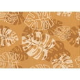 thumbnail image 1 of Ahgly Company Machine Washable Indoor Rectangle Transitional Yellow Orange Area Rugs, 6' x 9', 1 of 1