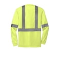 thumbnail image 4 of CornerStone ANSI 107 Class 2 Long Sleeve Safety T Shirt-3XL (Safety Yellow/ Reflective), 4 of 4