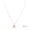 Morganite, variant on 1 1/2 Carat Created Ruby Necklace In Sterling Silver, 8MM, 18 Inches For Women