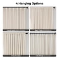 thumbnail image 5 of Half Price Drapes Extra Wide Off White Silk Blackout Curtains (1 Panel), 100WX 96L, 5 of 9