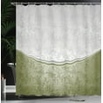 thumbnail image 3 of Ambesonne Vintage Shower Curtain, Victorian Motifs Baroque, 69"Wx84"L, Pale Olive, 3 of 4