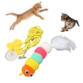 thumbnail image 4 of Hanging Cat Toy, Elastic Interactive Adjustable Buckle Self Play Hanging Cat Feather Toy  For Window, 4 of 8