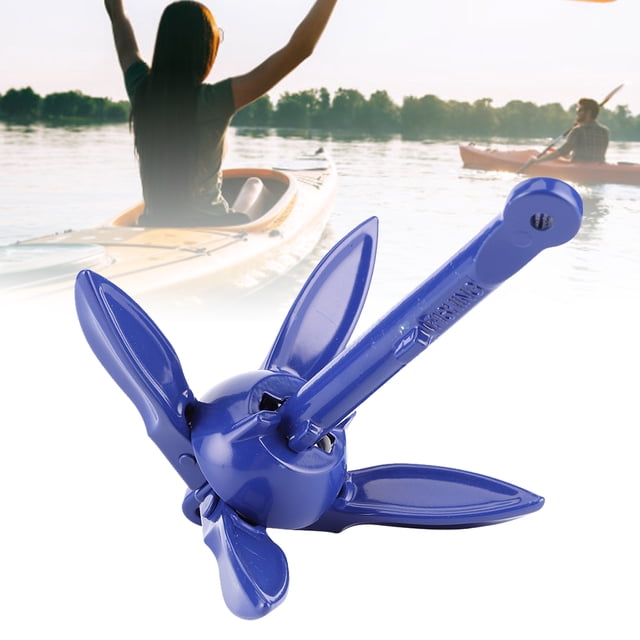 Ancla de Bote, Reemplazo Azul de Reemplazo Plegable Aleación de Aluminio de Aluminio Grapnel Para Canoa para Navegar en Bote de Pesca Para Kayak para balsa Walsa