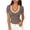 #419-Brown, variant on Wowcloth Women's V-Neck T-Shirt, Solid Color Short Sleeve, Fashion Casual for Everyday Wear