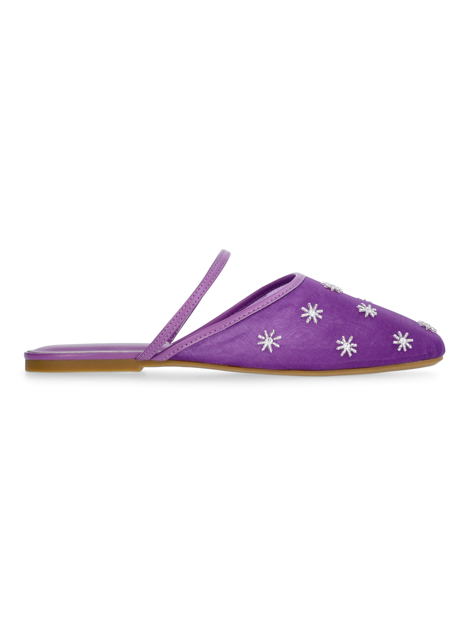 Weekend Academy Girls Beaded Mesh Slip On Shoes