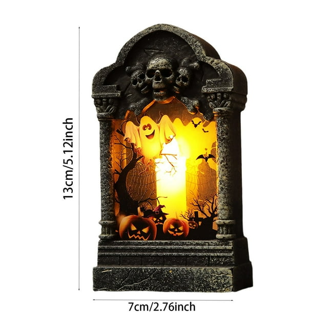 Ltdhehe Halloween Decorations Night Light Desktop Ornament Plastic Decorative Figurine For Home Party