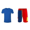 Lightning Deals of Today Prime， Male Summer Top Shirt and Shorts Set 2