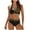 B_ Black, variant on Saving UTSJKR Women's High Waisted Bikini Sets Tummy Control Swimsuits 2025 Two Piece Bathing Suits Color Block Halter Swim Suits Orange 6