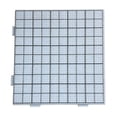 thumbnail image 2 of Single 52-Pin 2.6mm Mini Fuse Bead Peg Board, Blue White Grid Plastic Pixel Art Template Tray, Reusable DIY Perler Bead Design Board for Kids & Adult Handcraft Projects, 2 of 9