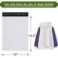 thumbnail image 2 of 500pcs 12x15.5 Poly Mailers 2.5 Mil Envelopes Shipping Bags With Self Sealing Strip, White Poly Mailers, 2 of 7
