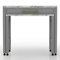 thumbnail image 3 of Furniture of America Ficus Rustic Wood Nested Counter Dining Table in Gray, 3 of 9