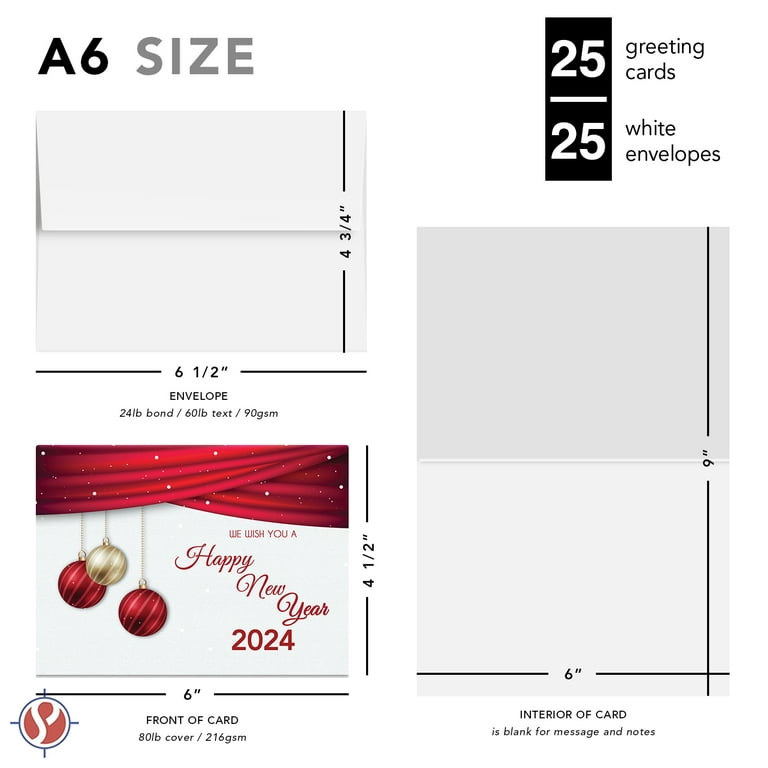 6x6 Card Pack with Gold Mirror Card Stock and Red Card Stock 6 Pack